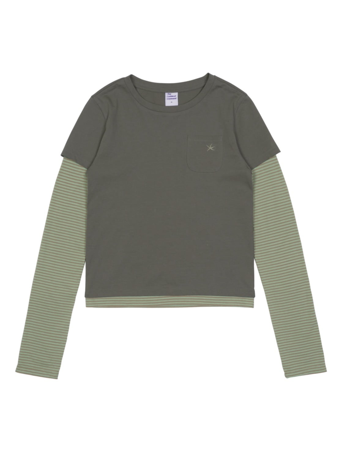 【THECOLDESTMOMENT】TCM stripe layered long sleeve