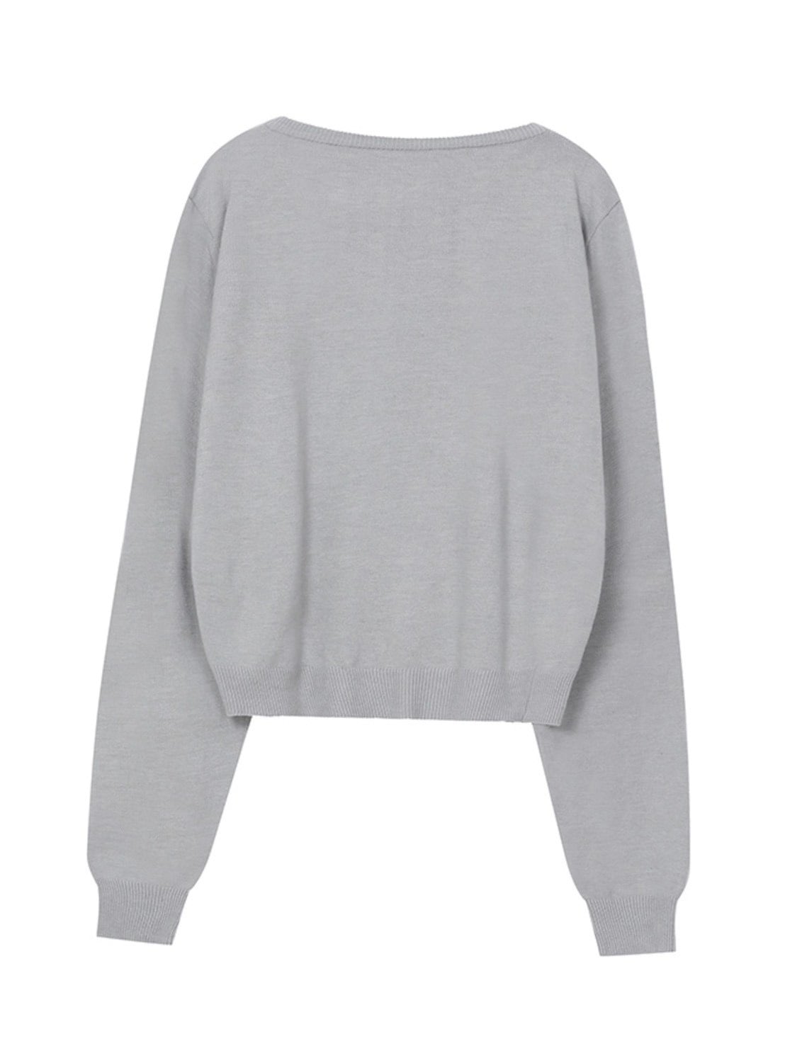 【Miseki seoul】Unbalanced knit cardigan