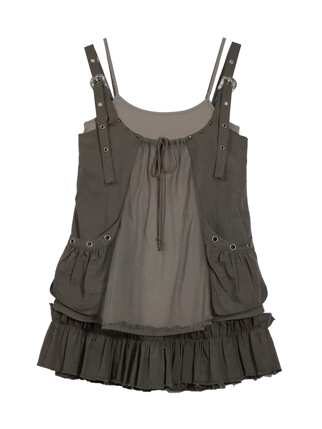 【Cest Nous】Two-piece Dress / 【セヌー】レイヤードキャミワンピース