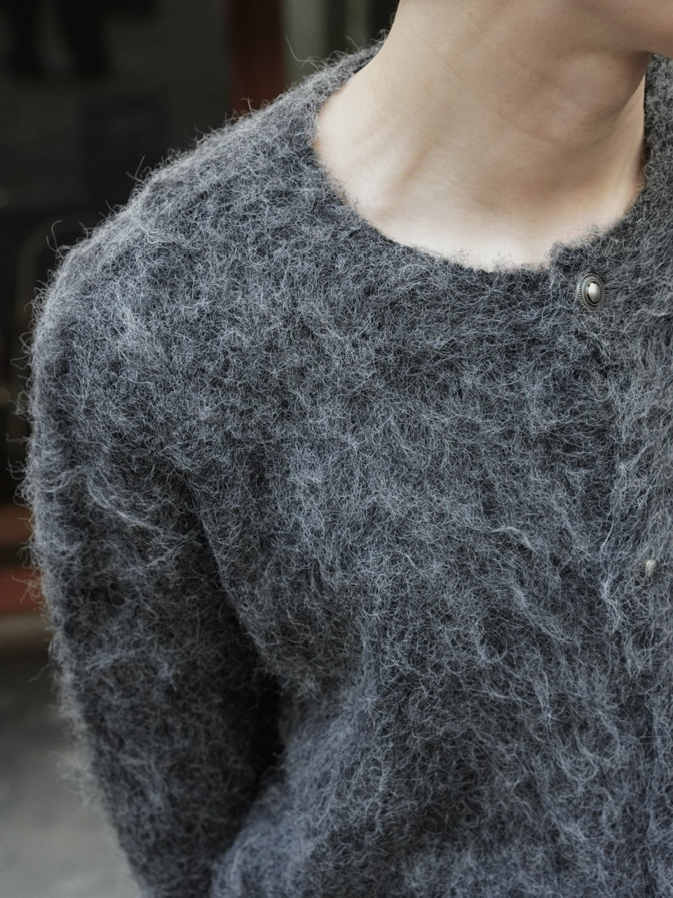 東京店WEB限定受注制【Chikashitsu +】shaggy knit cardigan