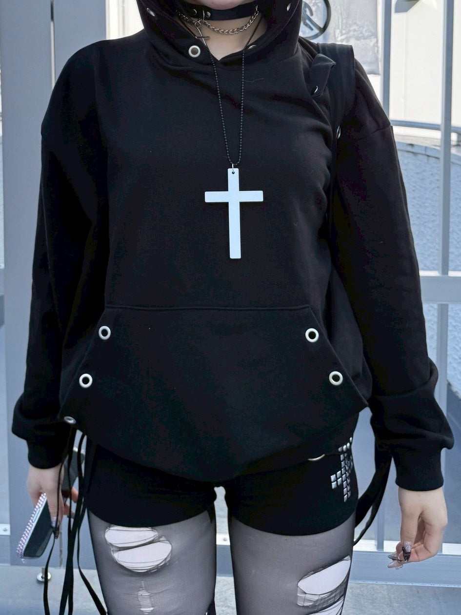 受注制【nmtc +】Eyelet hoodie / 【エヌエムティーシープラス】アイレットパーカー (2color)