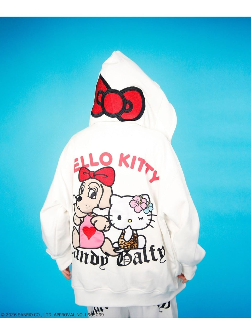 【GALFY×KITTY】仲子パーカー / 【ガルフィー×キティー】キティ猫耳ジップアップパーカー