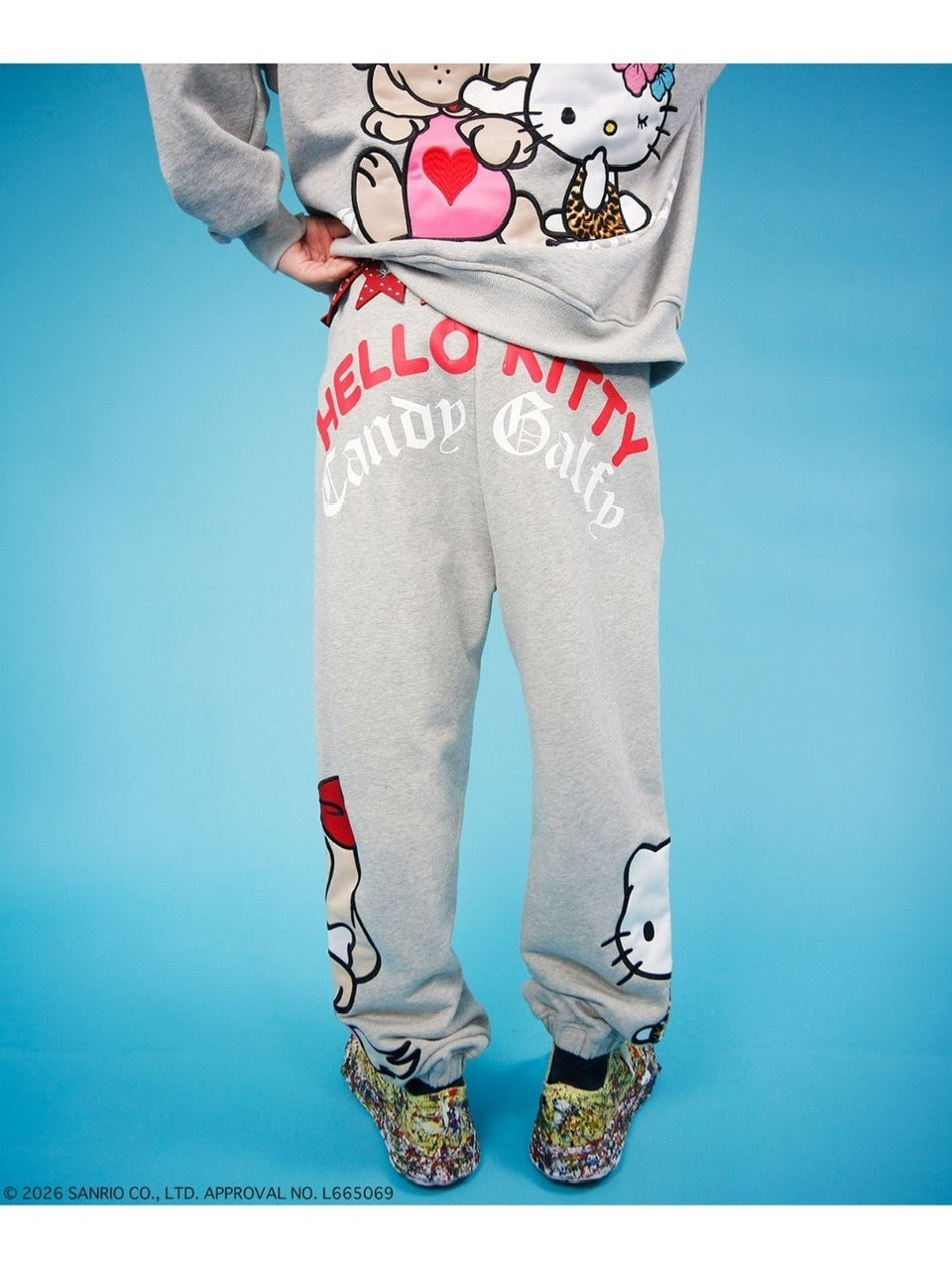 【GALFY×KITTY】仲子スウェパン / 【ガルフィー×キティー】キティスウェットパンツ