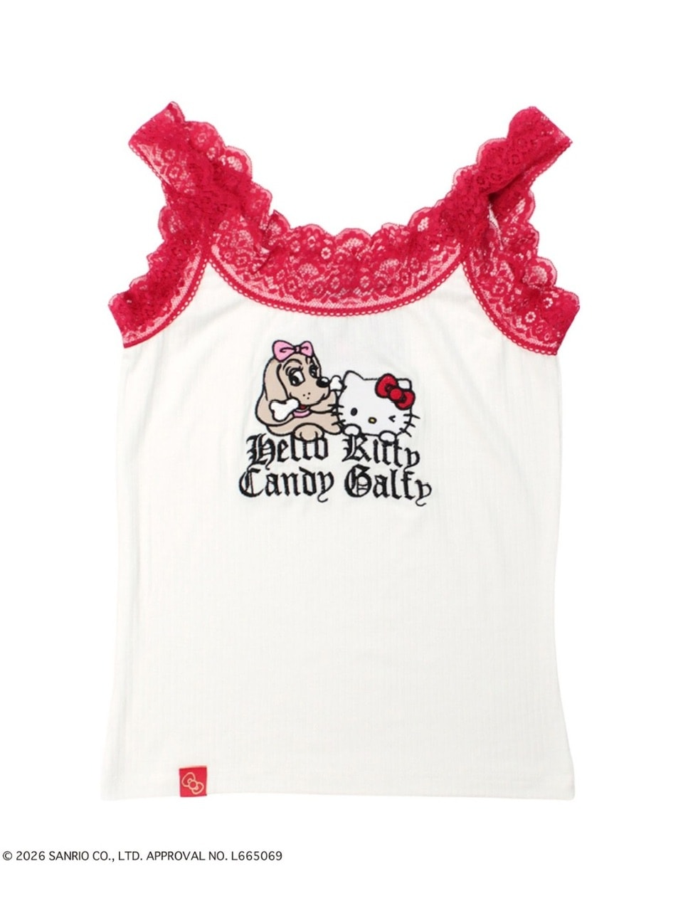 【GALFY×KITTY】仲子レースタンク / 【ガルフィー×キティー】キティレースキャミソール