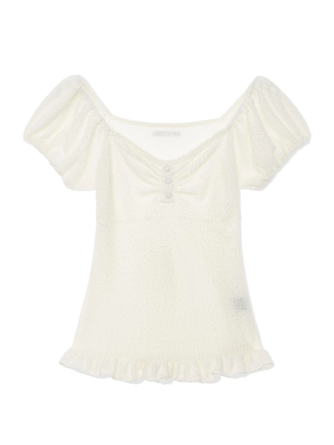 12/21 20:00 発売【Uglyshadow】SOFT SHIRRING T-SHIRT