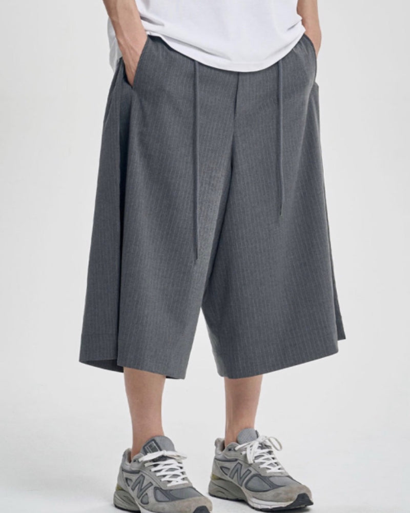 着画、物撮りまだ【AJOBYAJO】One Tuck Stripe Bermuda Pants