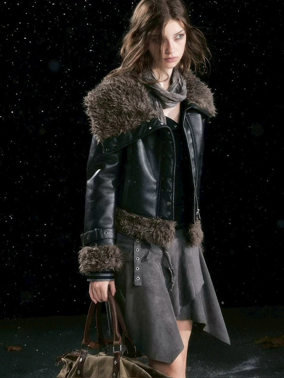 【Cest Nous】Faux Fur-Lined Coat / 【セヌー】ファーラインコーティングジャケット