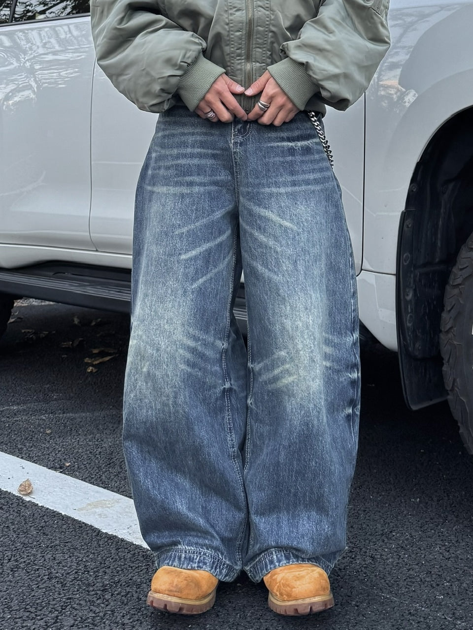 国際配送【RENOL】baggy denim pants