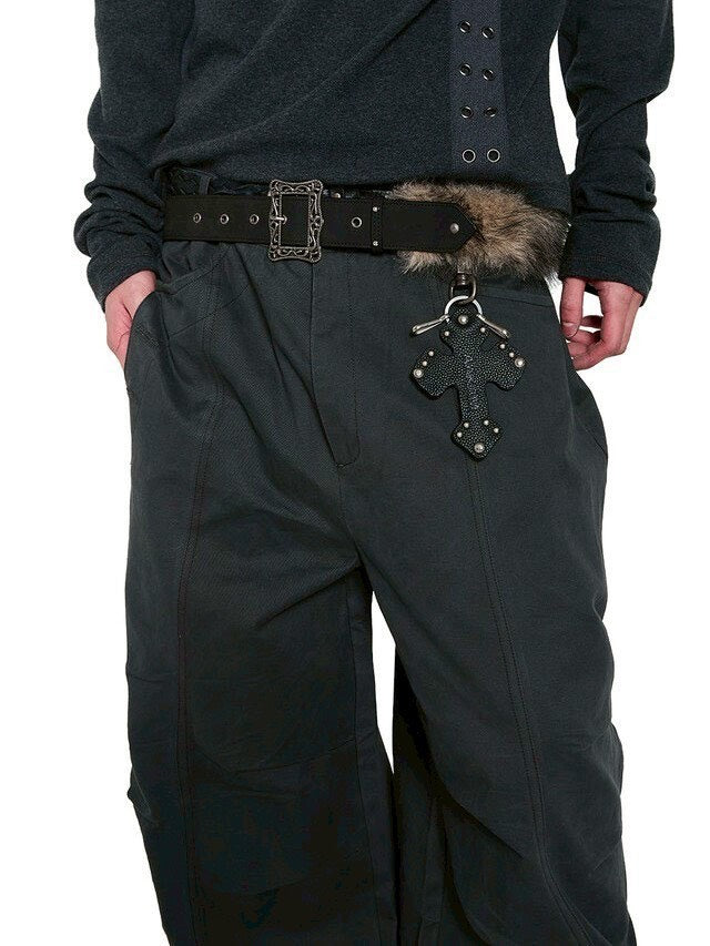 【AAKAM】Fur Belt Bag