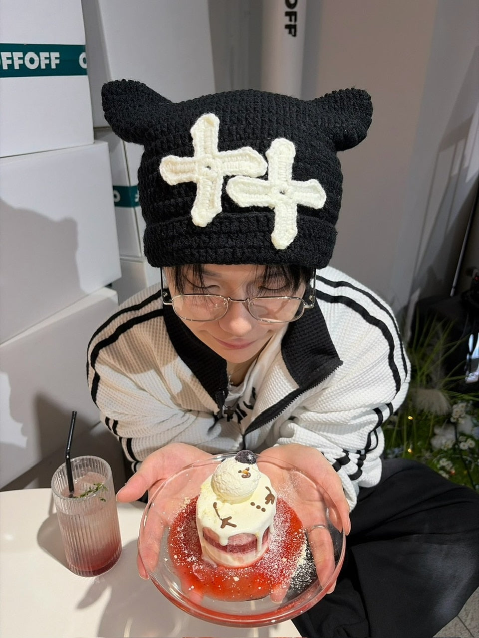 国際配送【LUV CODE】cat ear beanie