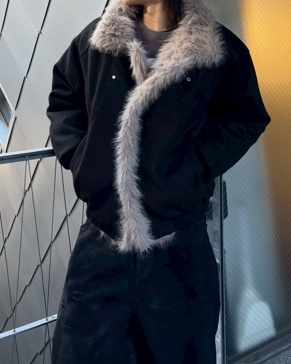 受注制【nmtc +】mouton fur jacket / 【エヌエムティーシープラス】ムートンファージャケット (2color)