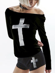 【KAIYA】silver cross short pants