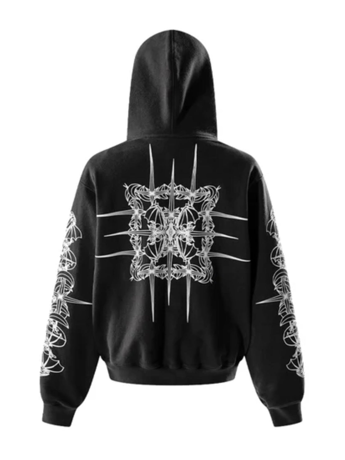 333union パーカー　M ブラック　完売品　星柄 The Boy Has No Patience】TBHNP LUMINOUS DAWN ASTRAL LOGO ZIP
