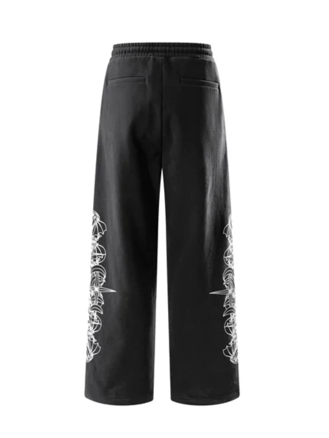 【The Boy Has No Patience】TBHNP LUMINOUS DAWN ASTRAL LOGO FLOCKED PANTS / 【ザボーイハズノーペーシェンス】アストラルロゴスウェットパンツ