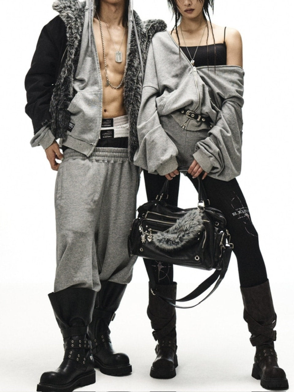 【BLACK PURPLE】Marked Point Tights