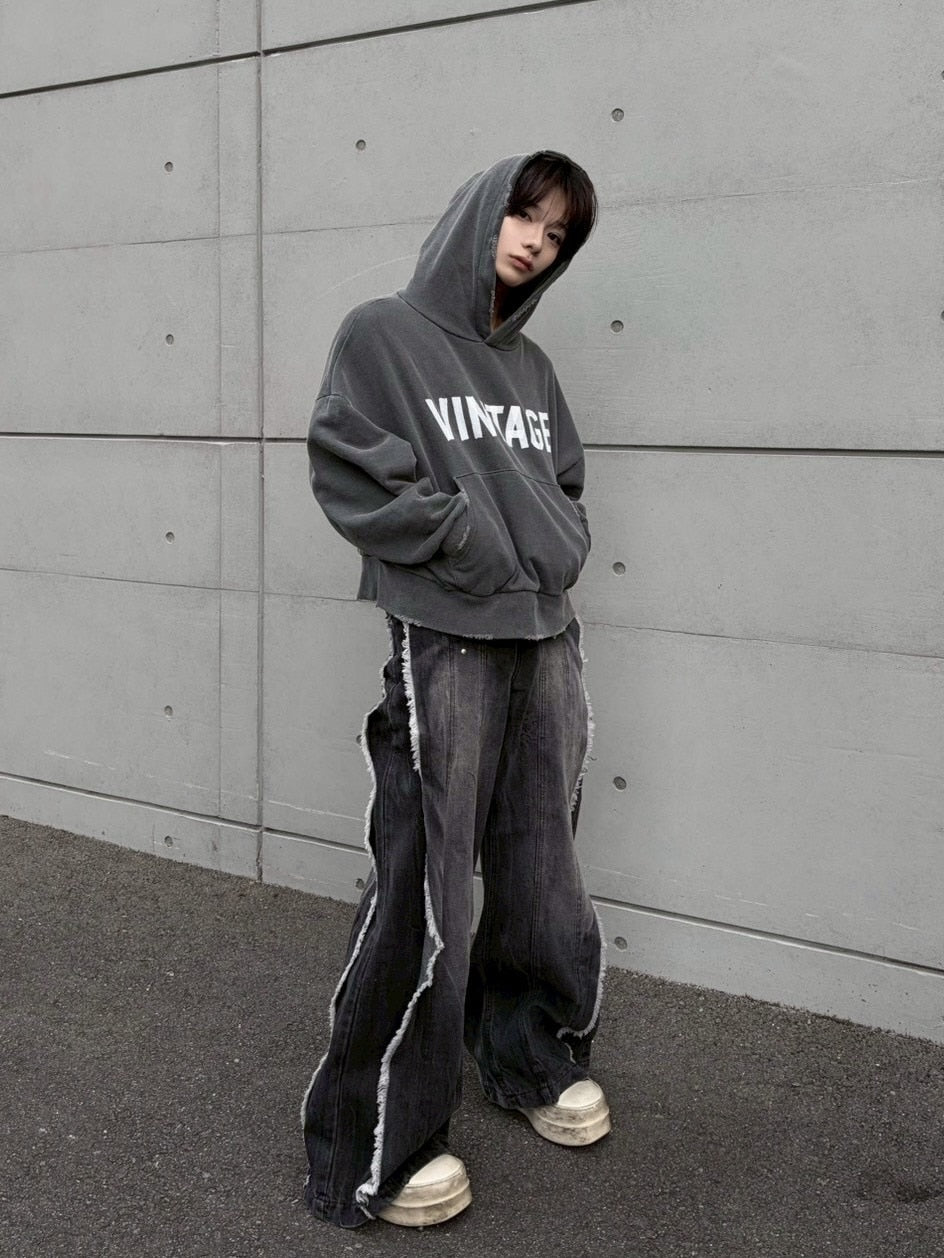 受注制【LUV CODE】pigment logo hoodie (2color)