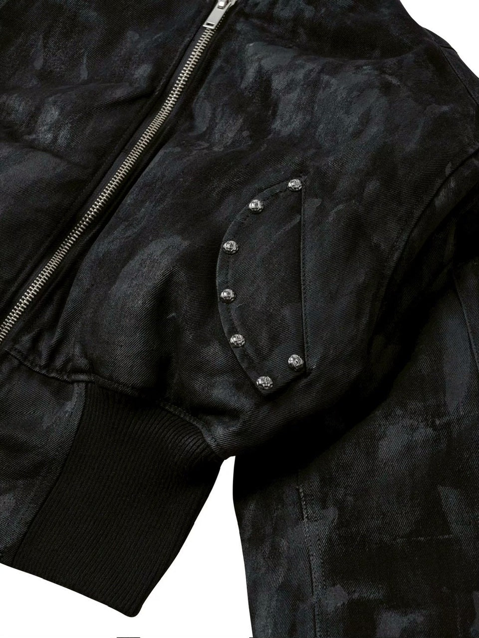 2/28 20:00発売【UNIZ】Black Coating Bomber Jacket / 【ユニズ】コーティングボンバージャケット