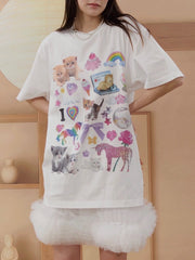 身長まだ【HURJABOYACC】PET T-SHIRTS S4
