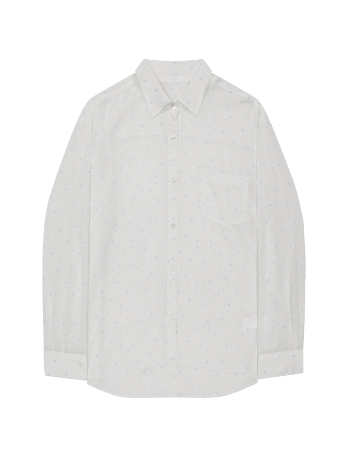 【OJOS】Graphic Sheer Shirts