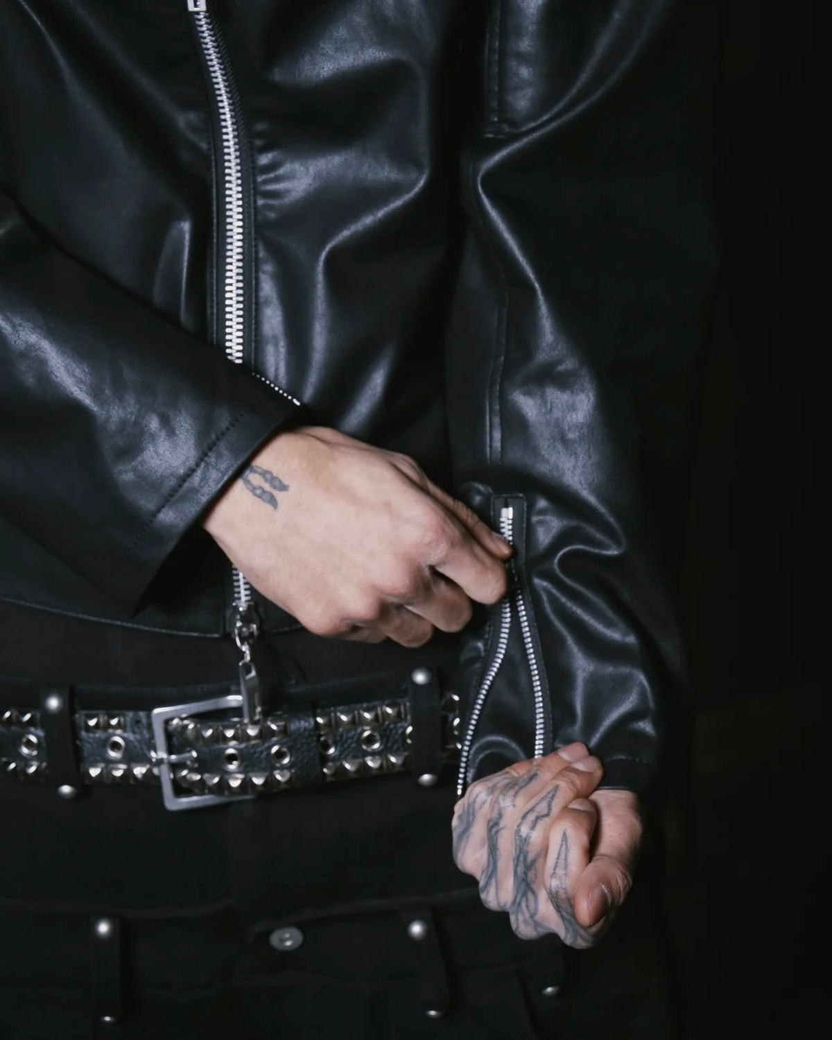 【TYPE SHADE】TYPE SWAG STUDS LETHER FOODIE