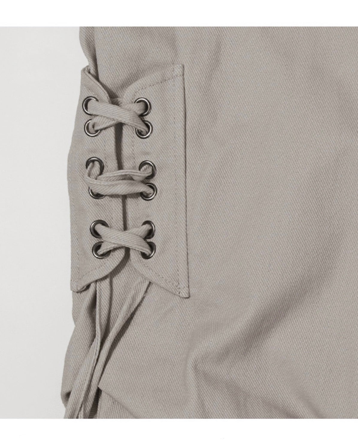 【FANCY CLUB】BELTED FLARE SHIRRING PANTS