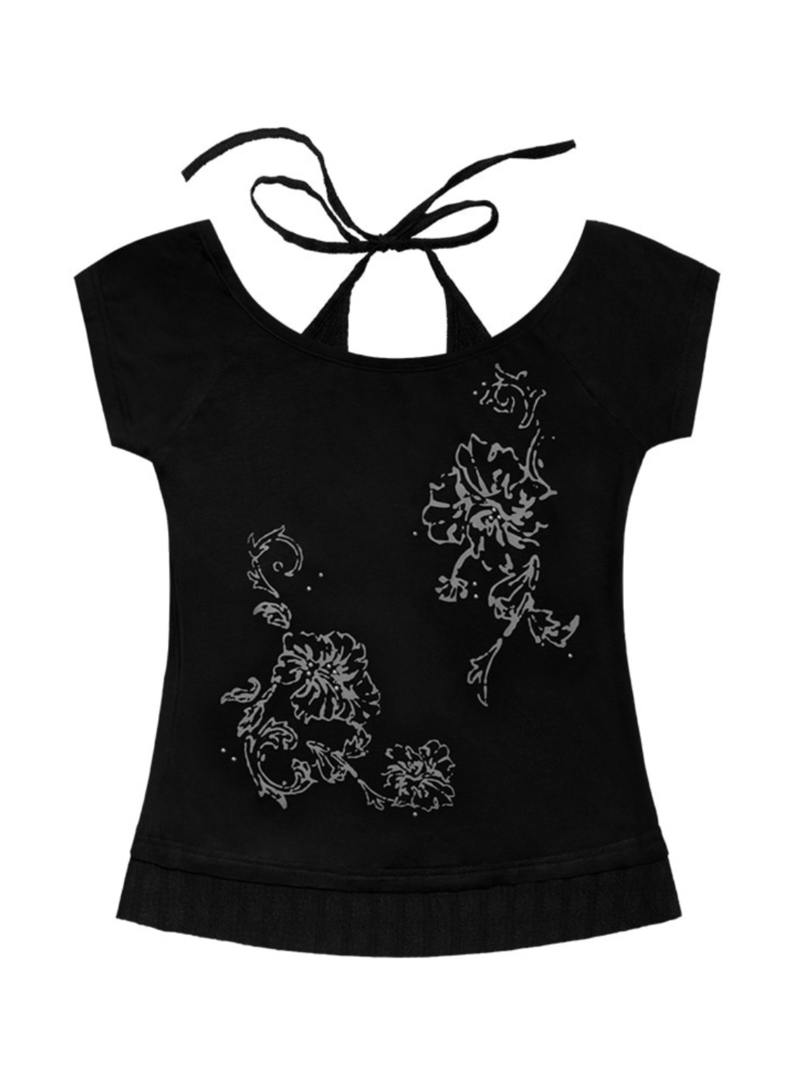 【FANCY CLUB】ROSY HALTER OFF-SHOULDER TOP