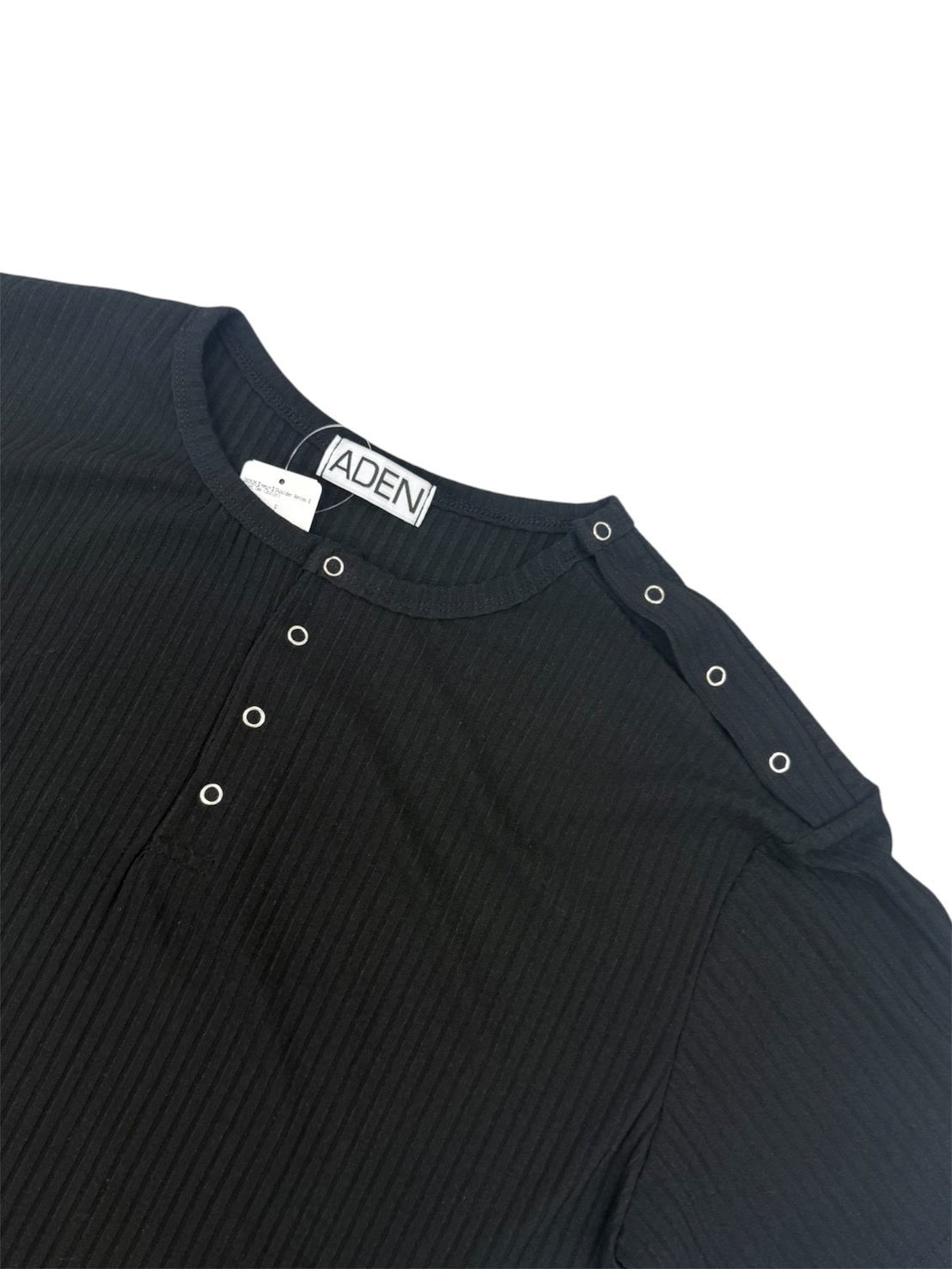 7/4 20:00発売 受注制【nmtc+】Shoulder Henley Eyelet Tee (3color)