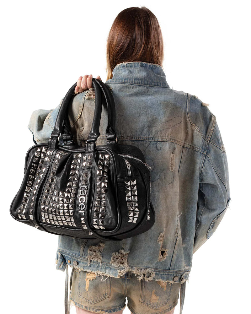 【RACER WORLDWIDE】Studded Leather Bag