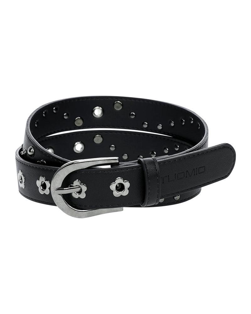 【TUOMIO】FLOWER EYELET BELT
