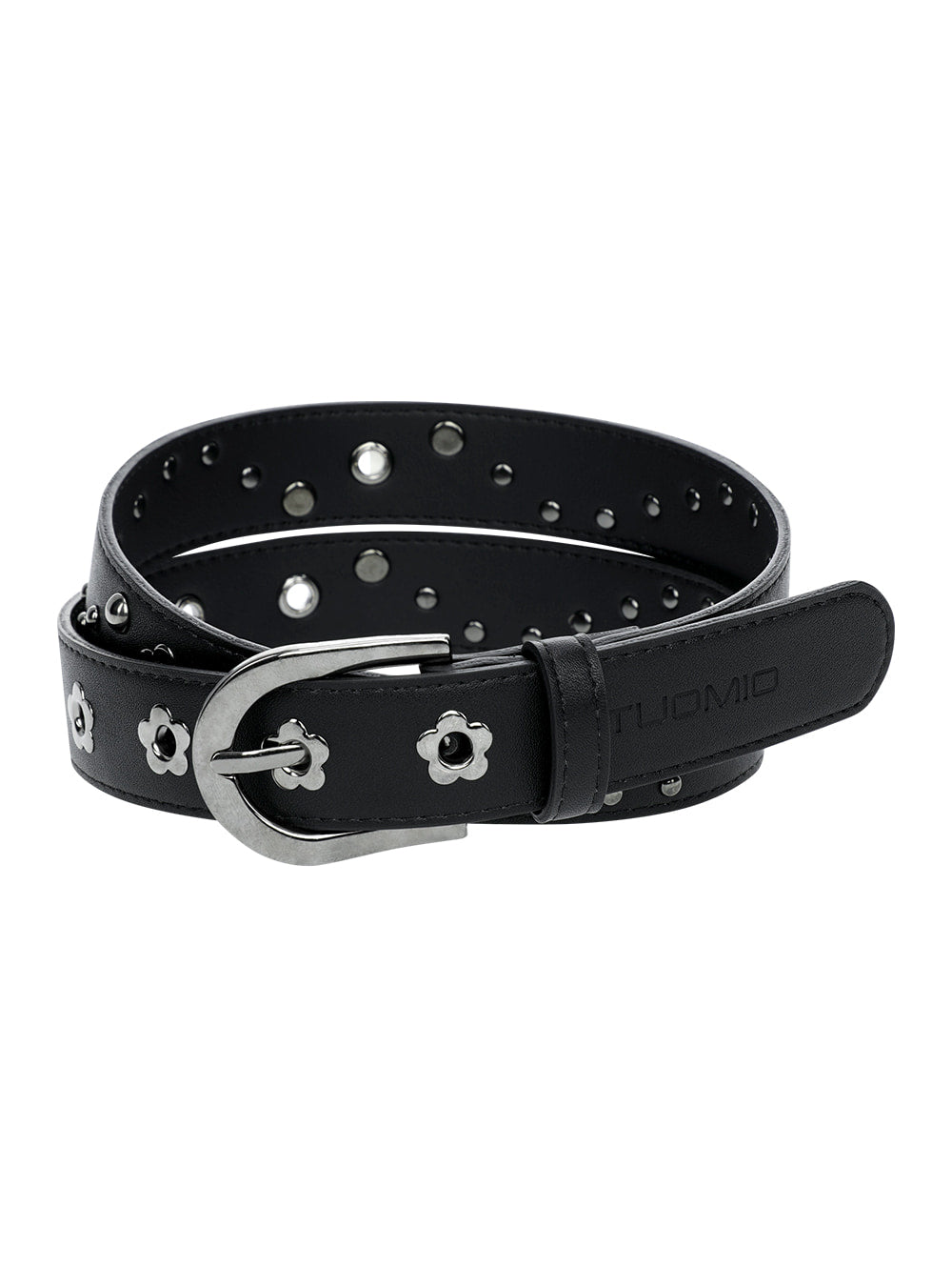 6/8 21:00発売【TUOMIO】FLOWER EYELET BELT