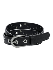 6/8 21:00発売【TUOMIO】FLOWER EYELET BELT
