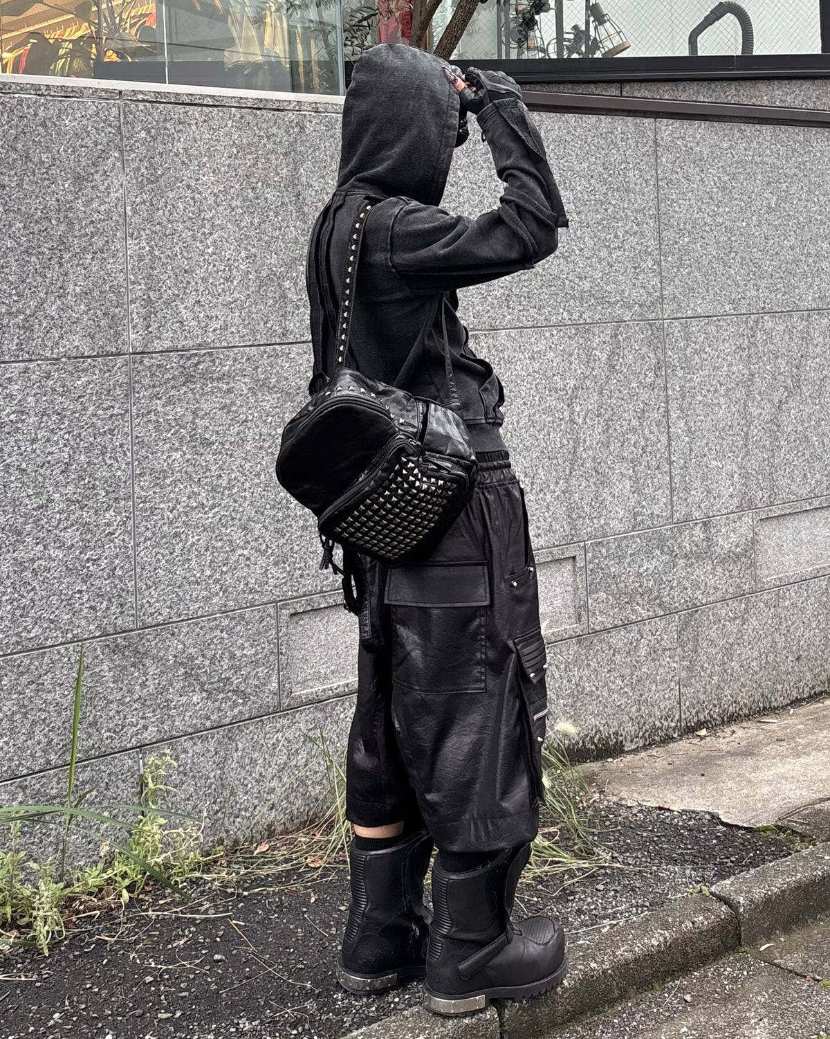 国際配送【Never mind the XU】Y2K Studded Utility Backpack（2color）