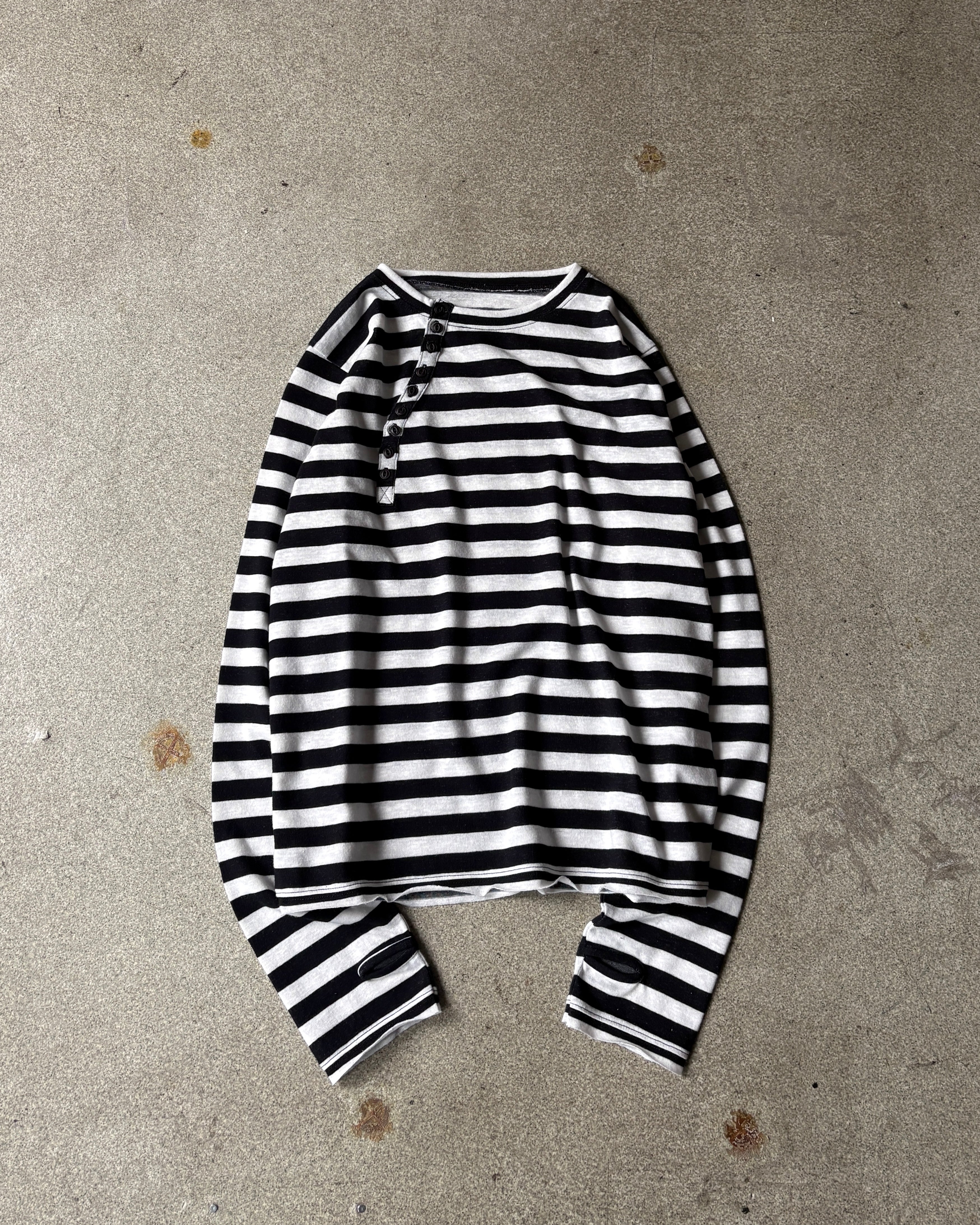 【Lee fi Ne】Offset Henley LS Tee