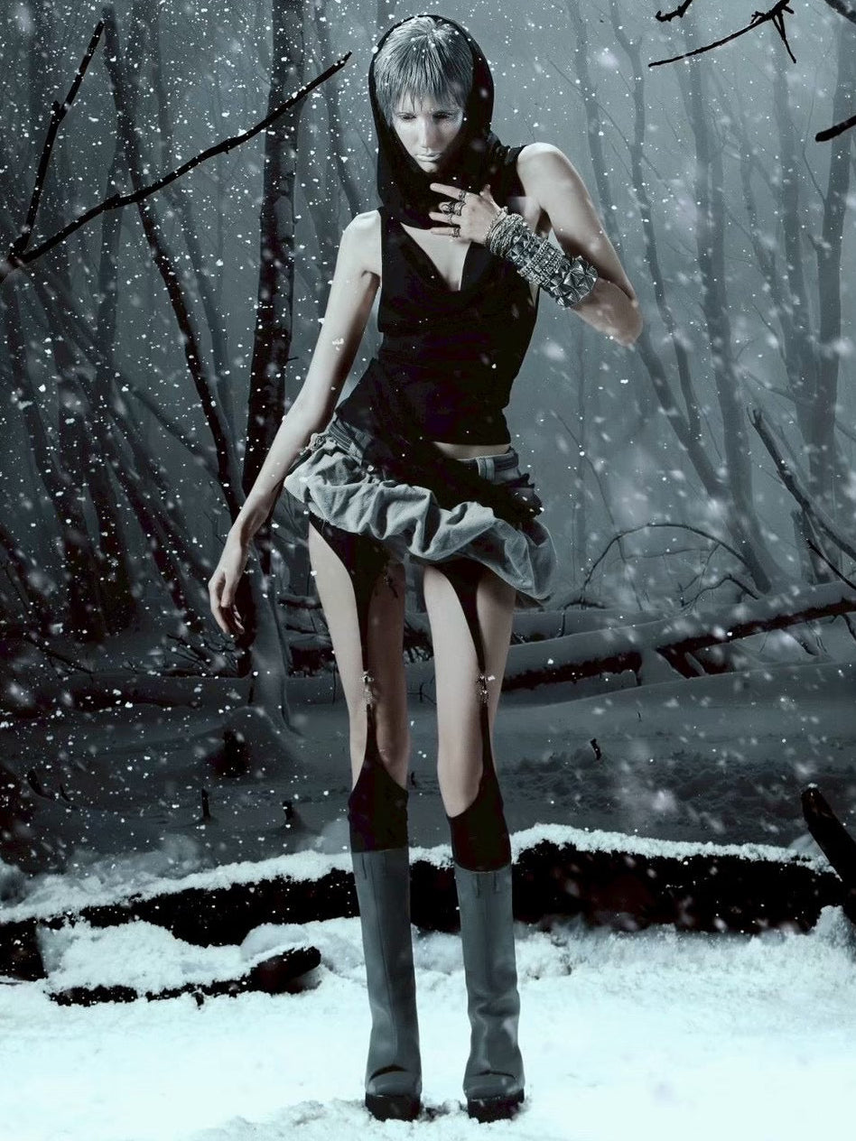 【EYE OF THE STORM】ASHEN HOOD TANK TOP