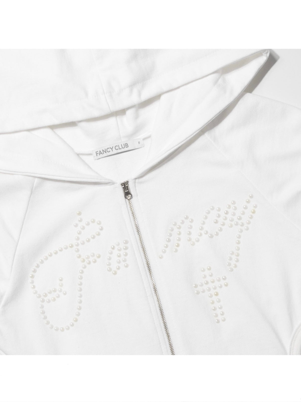 【FANCY CLUB】HOTFIX PUFF SLEEVE HOOD ONE-PIECE