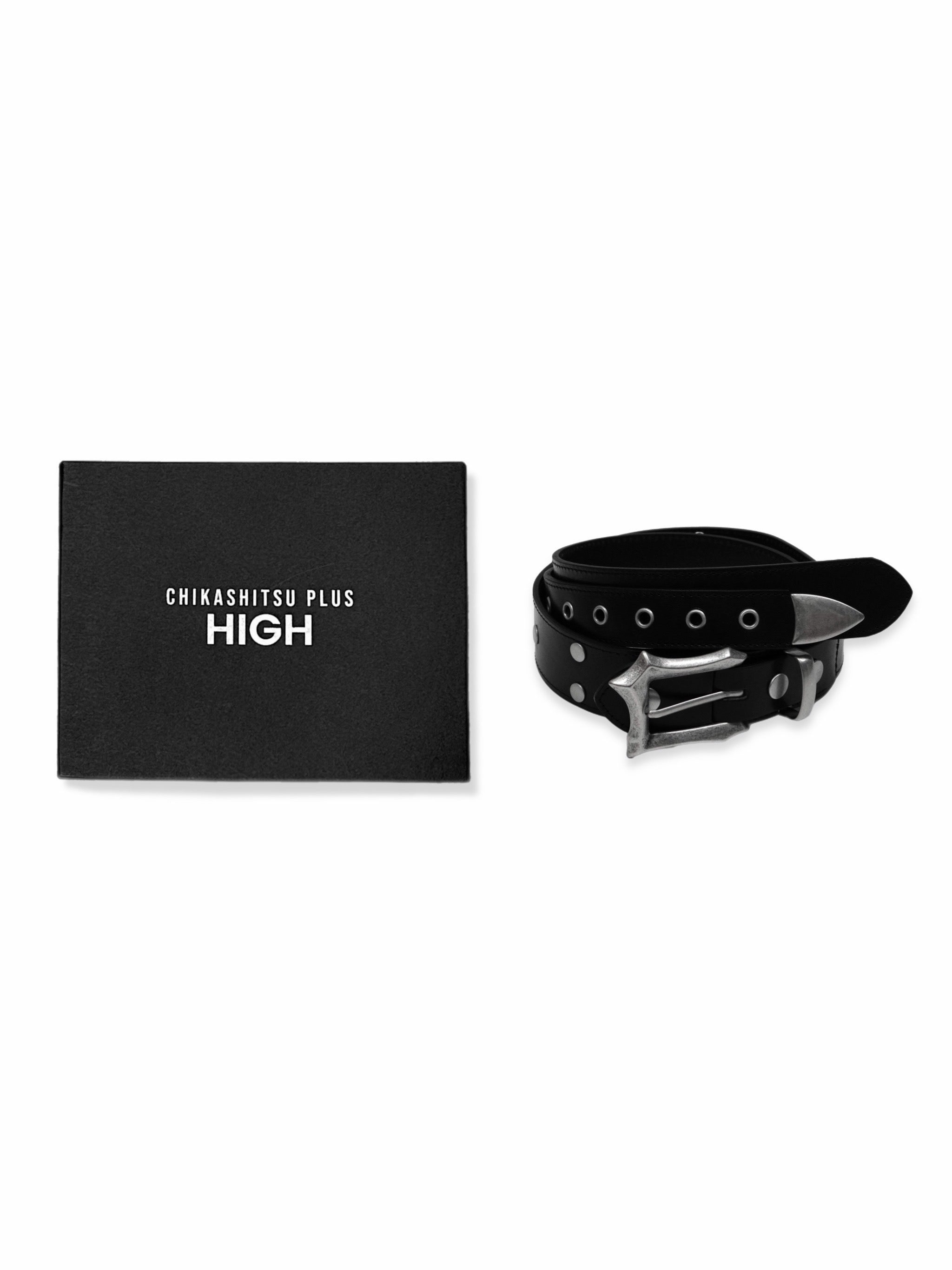 CHIKASHITSU PLUS HIGH】Layered leather eyelet belt – PRESSING WEB SHOP