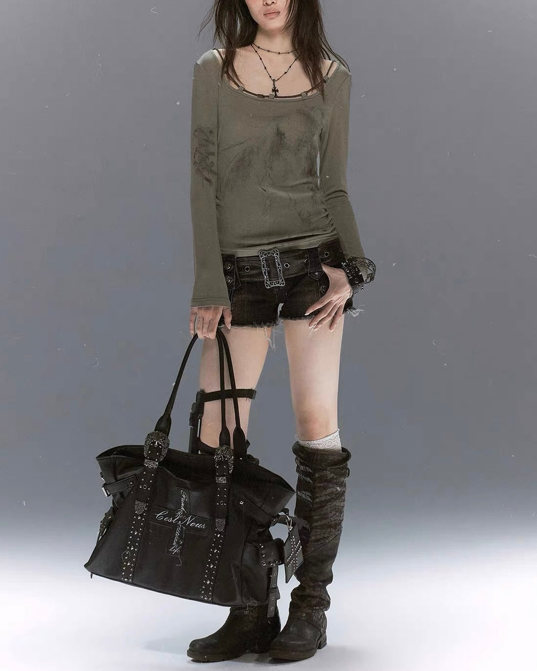 【Cest Nous】Angel Print Top