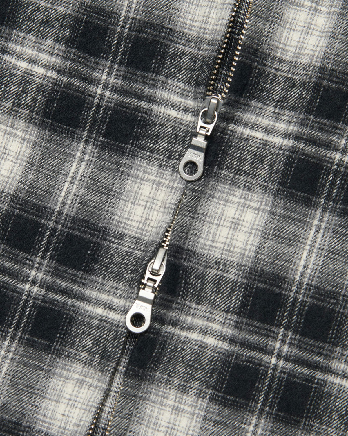【NOMANUAL】FLANNEL FULL ZIP CHECK SHIRT