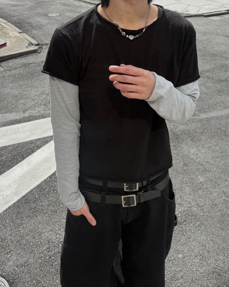 【youll】layered long sleeve tee (2color)