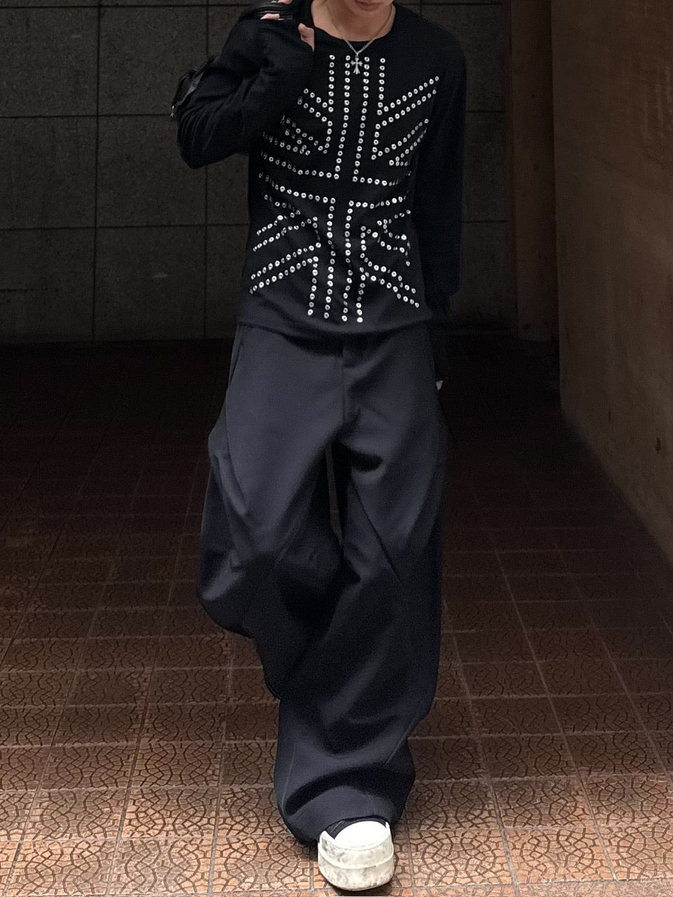 国際配送【RENOL】deform wide slacks (2color)