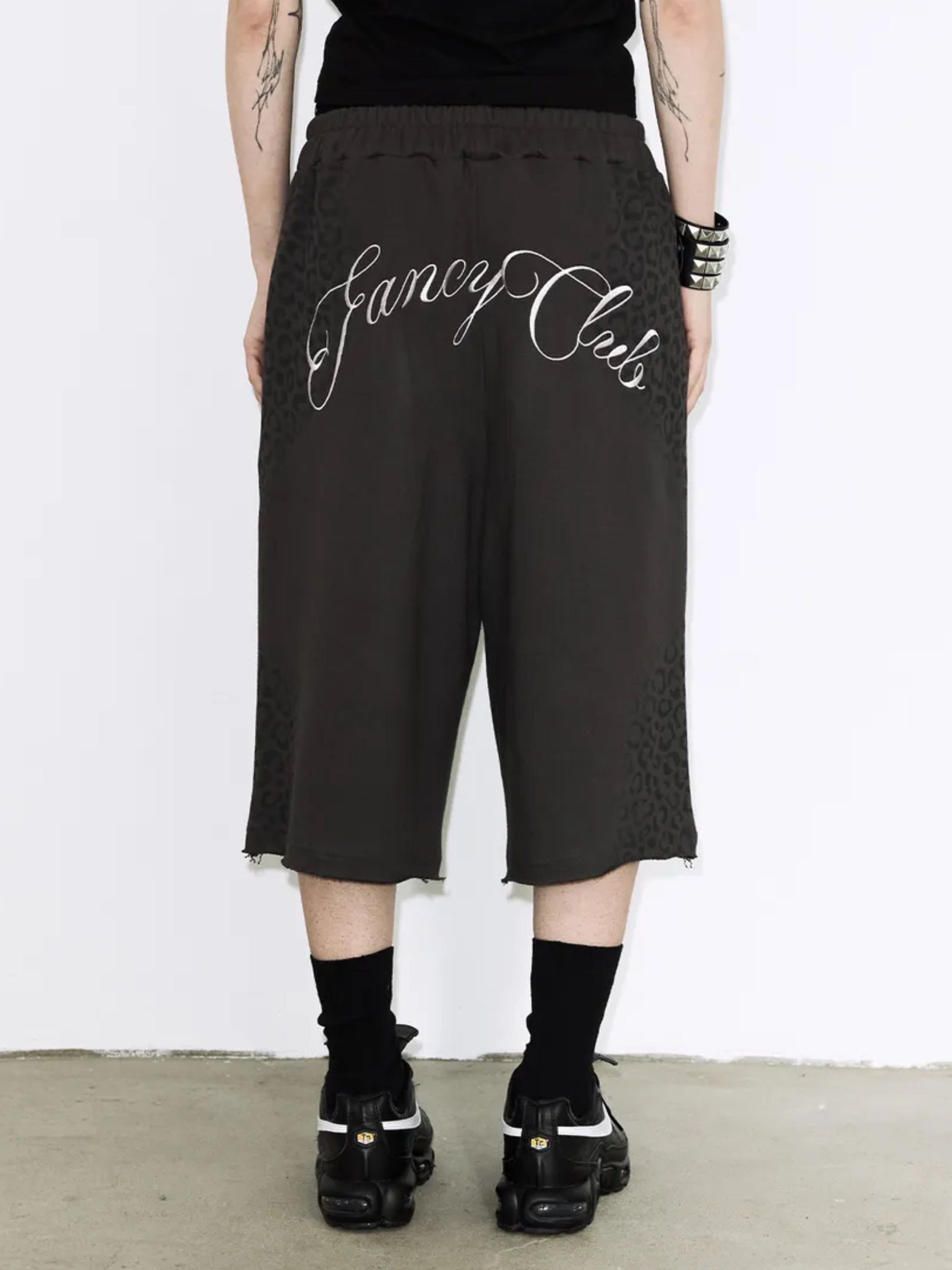 【FANCY CLUB】LEOPARD SAGGING BERMUDA PANTS