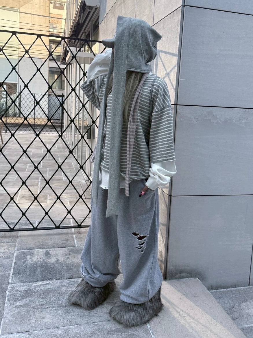 3/1 20:00発売 受注制【nmtc +】sweat hood balaclava / 【エヌエムティーシープラス】スウェットフードバラクラバ (2color)