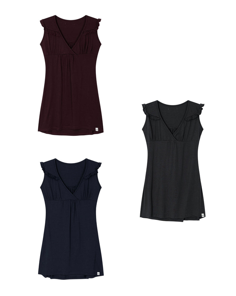 【Uglyshadow】RUFFLE TIE TOP