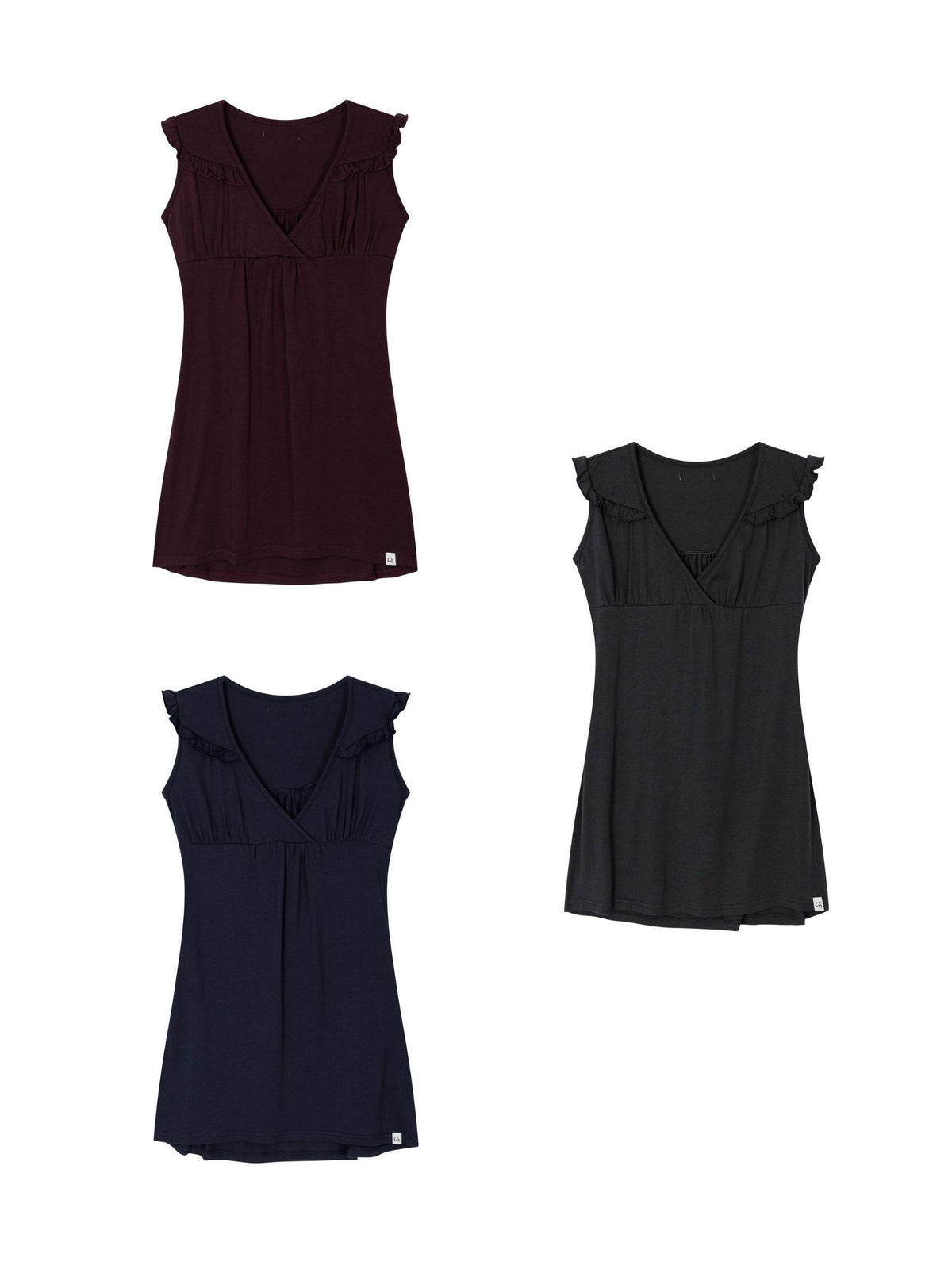 【Uglyshadow】RUFFLE TIE TOP