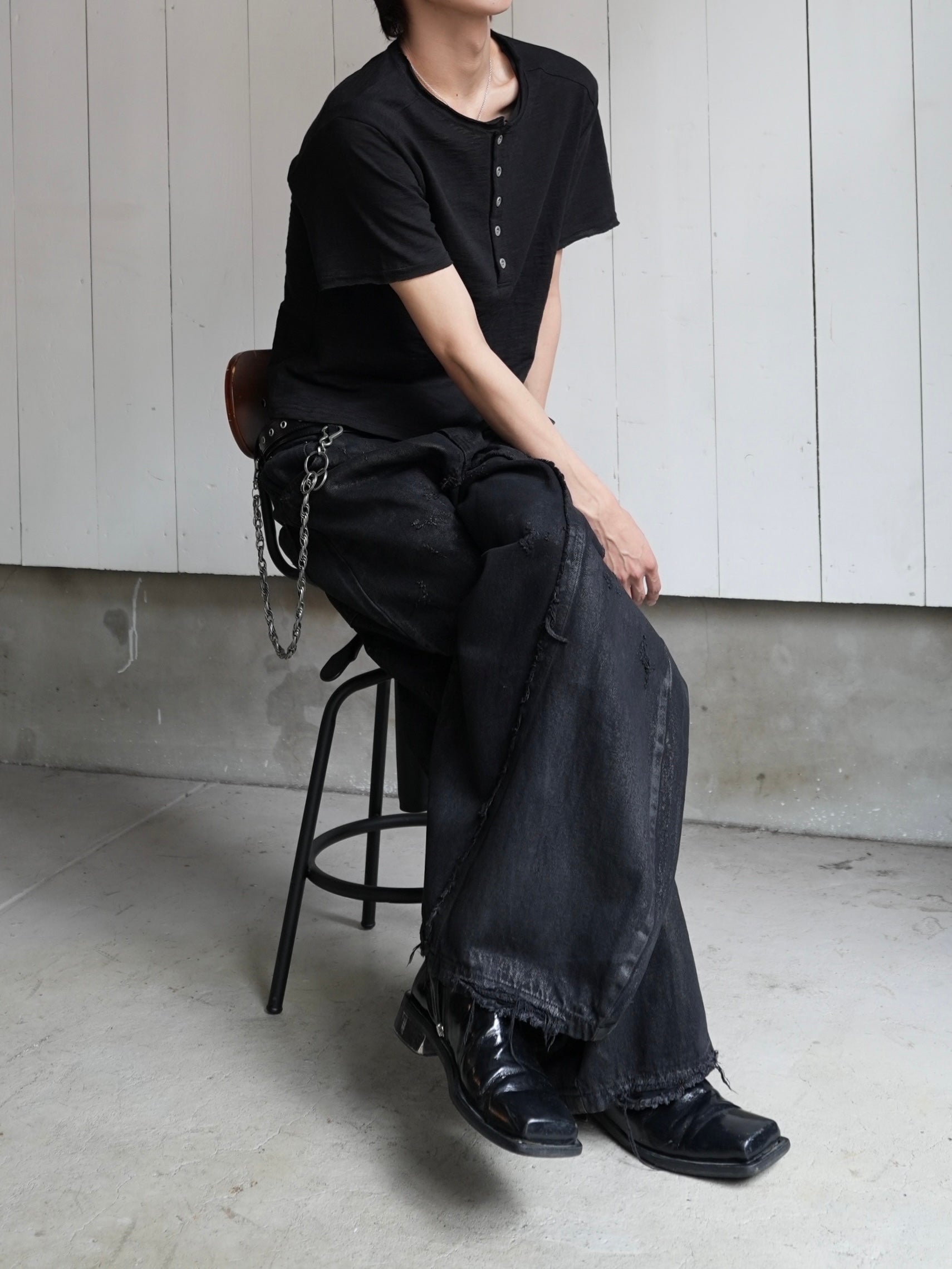 CHIKASHITSU PLUS HIGH】Washed coating denim pants – PRESSING WEB SHOP