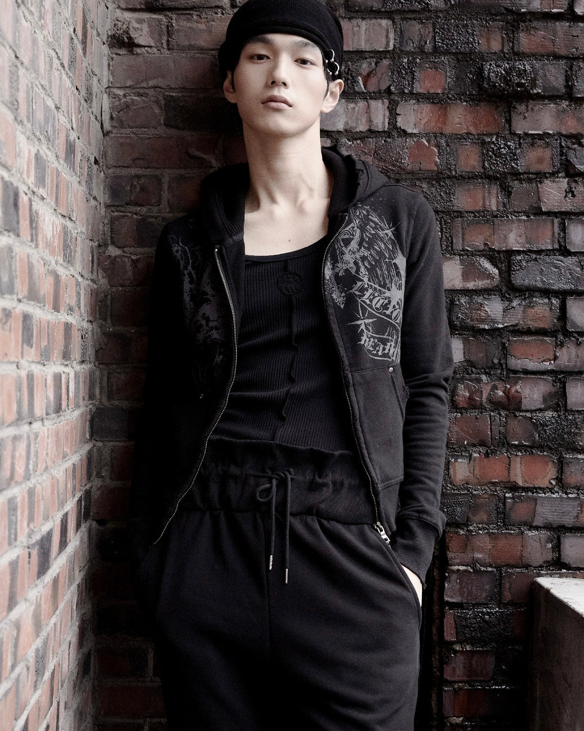 【LECYTO】Celestial Paint Hoodie Zip-Up