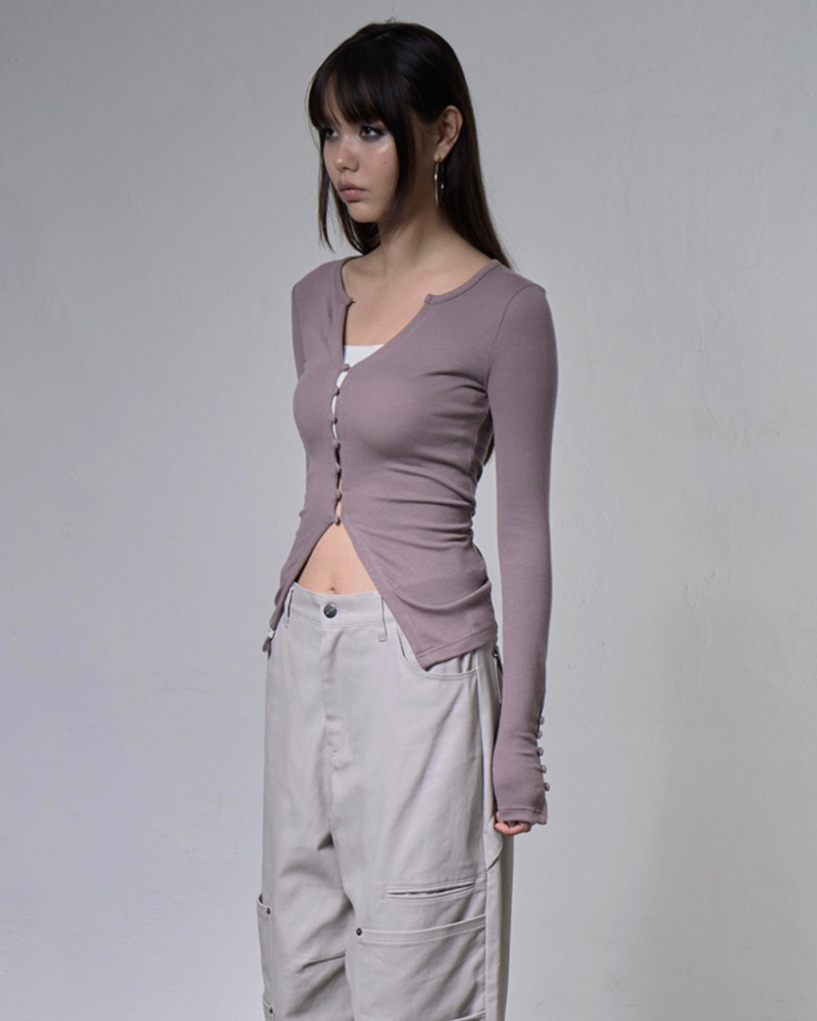 【FANCY CLUB】KEYHOLE HOOK CARDIGAN