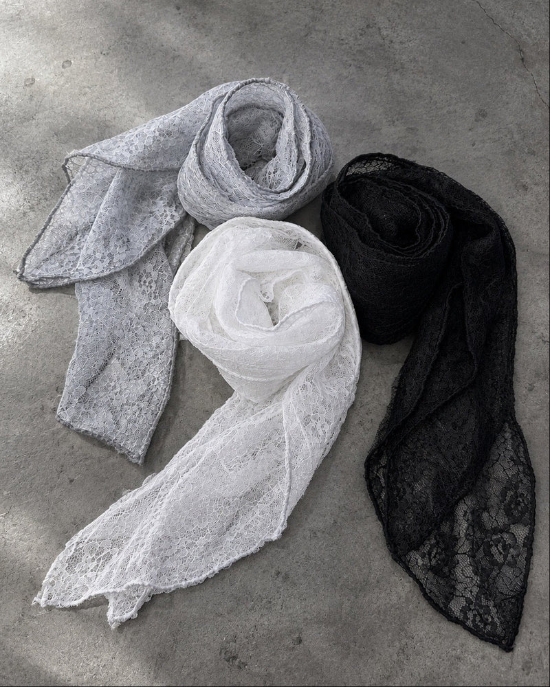 大阪店 WEB限定 受注制【Never mind the XU】Lace Ribbon Tie