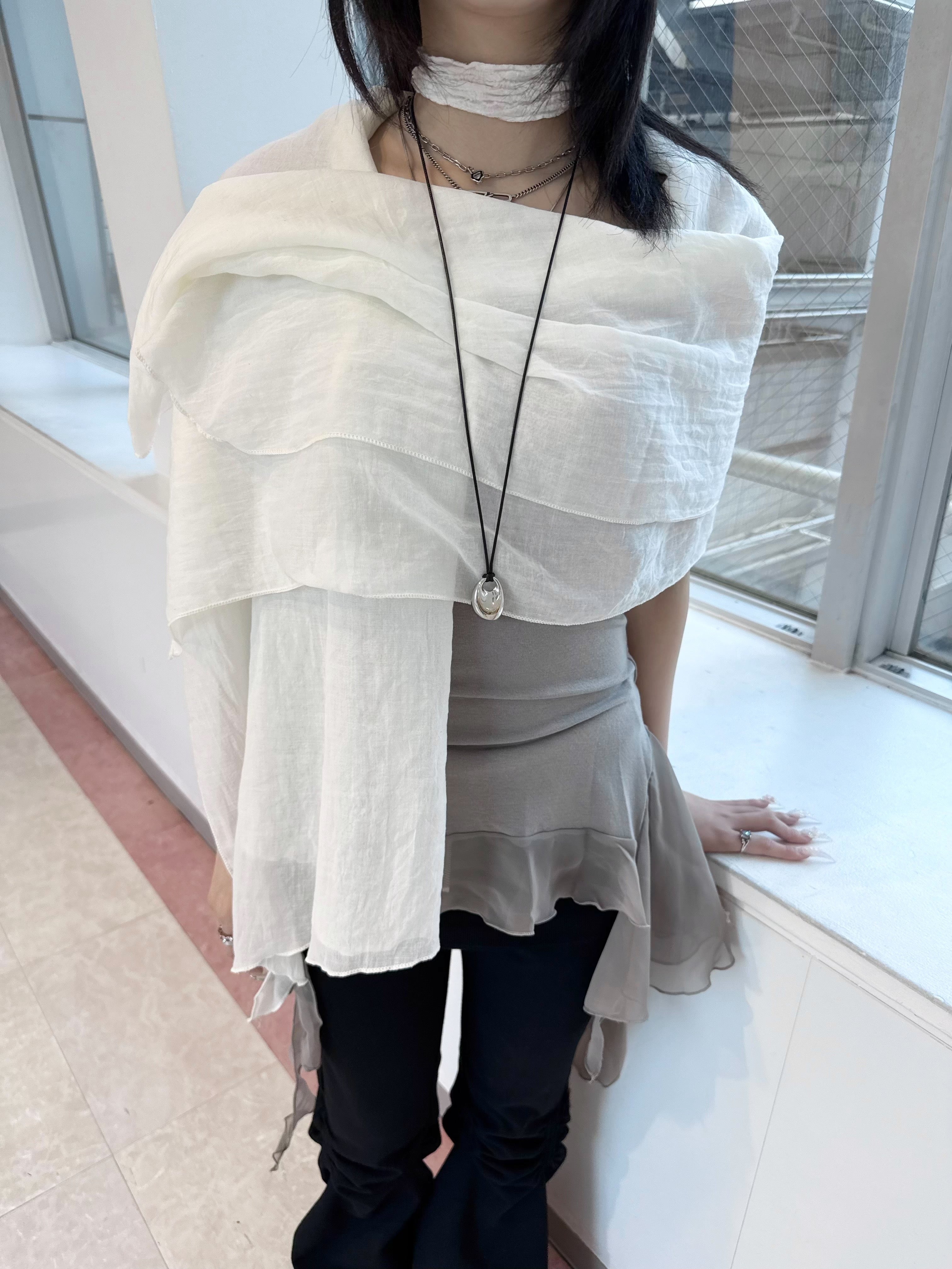 受注制【nmtc+】simple color scarf (4color)