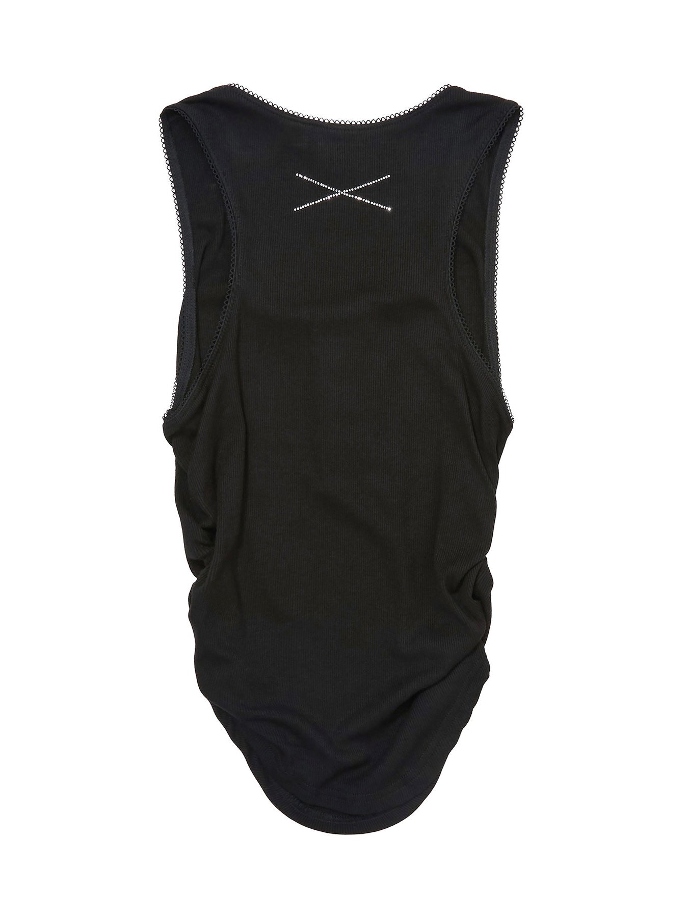 【NOMANUAL×TRUE RELIGION】NO RELIGION SHIRRING SLEEVELESS TEE